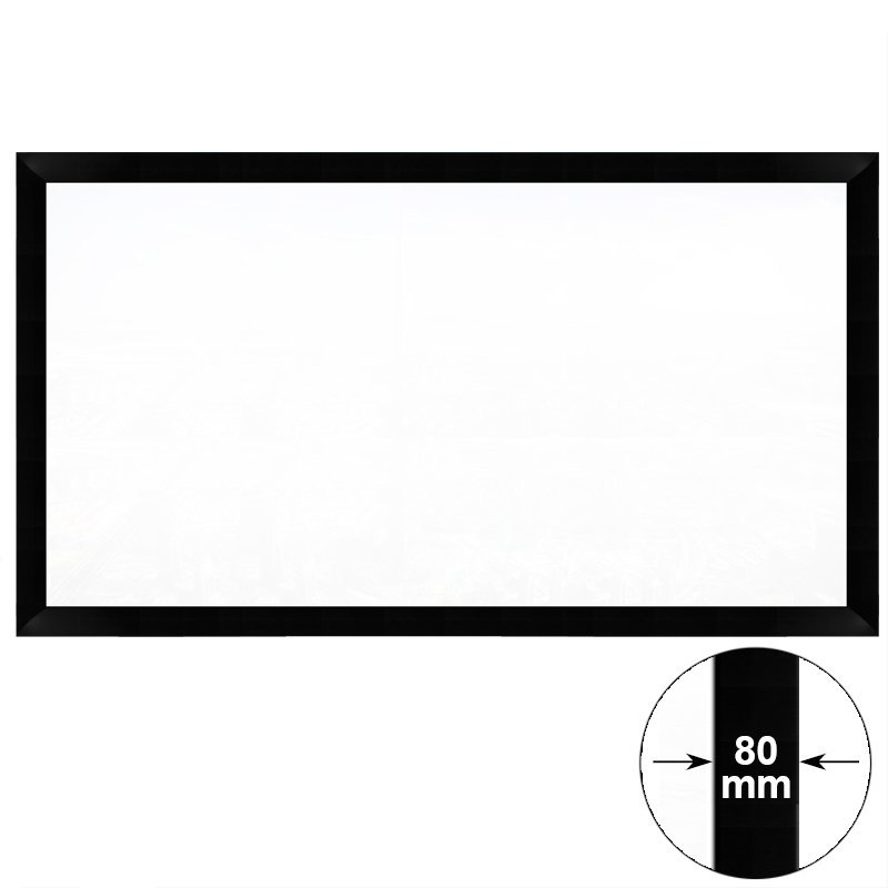 Изображение продукта VIDEOVOX HK-80B 130-235-SoundMax8K звукопрозрачный 8K экран на раме 80 мм